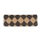 Homeroots 47in Tan And Black Black Leg Checkered Upholstered Bench 483753 - alternate 5