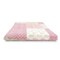 Homeroots 70" X 50" Pale Pink Kantha Cotton Patchwork Throw Blanket with Embroidery 516585 - alternate 7