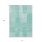 Homeroots 8' X 10' Teal Blue Aqua And Ivory Striped Washable Indoor Outdoor Area Rug 581680 - alternate 4