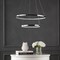 Jonathan Y Brice 24" 2-Light Modern Contemporary Metal Round Integrated LED Pendant, Chrome JYL7204C - alternate 5