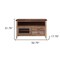 Homeroots 53" Brown Solid Wood Cabinet Enclosed Storage Distressed TV Stand 528762 - alternate 2