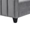 Homeroots Gray Solid Wood King Tufted Upholstered Velvet Bed with Nailhead Trim 544919 - alternate 4
