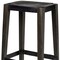 Homeroots 30" Black Iron and Solid Wood Backless Bar Height Bar Chair 605921 - alternate 3