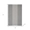 Homeroots 19" Set of Four Gray And White Striped Cotton Placemats 548882 - alternate 6