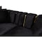 Homeroots Black Velvet Modular Curved Two Piece Sectional With Toss Pillows 643961 - alternate 7