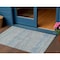 Homeroots 3' X 5' Blue And Charcoal Striped Washable Indoor Outdoor Area Rug 615656 - alternate 1