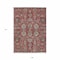 Homeroots 9' X 12' Red Beige And Charcoal Oriental Washable Indoor Outdoor Area Rug 582132 - alternate 5