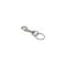 Hillman Key Chain Metal Silver Clips/Sanp Hooks Silver 701306 - alternate 3