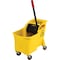 Rubbermaid Commercial Mop Bucket and Wringer with Reverse Press, 7 3/4 gal gal Capacity, Yellow FG738000YEL - alternate 1