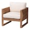 Bali & Pari Helina Bohemian Bleached Seagrass and Acacia Wood Arm Chair 254-13850-ZORO - alternate 1