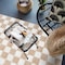 World Rug Gallery Beige Block Shag Area Rug 2 ft x 3 ft Beige WR118BEIGE2X3 - alternate 3