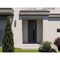 Vdomdoors Front Exterior Prehung Steel Door Ronex0144 Grey 96 Transom Window Sidelite Entry Metal Modern RONEX0144EXD-GRE-W36xH96+16-LH-I - alternate 4