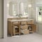 James Martin Vanities Lorelai 60" Double Vanity, Light Natural Oak, w/ 3 CM Tajnar Eclos Top 424-V60D-LNO-3TJR - alternate 5