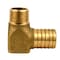 Water Source Heavy-Duty Hydrant Pipe Elbow, 3/4 x 1 in, MNPT x Barb, Brass HE7501NL - alternate 1
