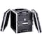 Deejay Led Fly Drive Case -10u Space ABS Molded for Tough Durable Interior and Exterior Case For 19-Inch Ampli TBH10UABSWHEELS - alternate 1
