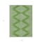 Homeroots 5' X 8' Green And Ivory Geometric Washable Indoor Outdoor Area Rug 598563 - alternate 6