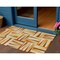 Homeroots 3' X 5' Orange Ivory And Copper Geometric Washable Indoor Outdoor Area Rug 598286 - alternate 1