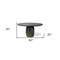 Homeroots 60" Brown Rounded Solid Wood Pedestal Base Dining Table 380474 - alternate 2