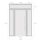 Vdomdoors Steel Door Dekton 0163 Venezia Noce 2 Side and Top Exterior Window Sidelite Entry Door Painted W16+ DEKTON0163EXD-VEN-W16+36+16xH80+16-LH-I - alternate 3