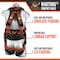 Malta Dynamics Warthog Comfort Maxx Belted Full Body Harness, S/M, 130-310 lb, Quick Connect Chest/ B2201 - alternate 3
