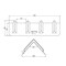 Mytee Products Red Corner Protector V Shaped Edge Guard 8in x 8in x 24in Inches PCPVB24R - alternate 5