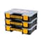 Powertec Small Parts Organizer & Tool Box - 10 Compartments, Stackable with Removable Divider - 3PK 72117-P3 - alternate 1