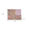 Homeroots 50" X 70" Gray and Pink Kantha Cotton Floral Throw Blanket with Embroidery 357574 - alternate 6