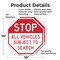 Signmission Stop All Vehicles Subject to Search, 10 inch X 10 inch, Aluminum Metal Signs, 2PK OC-A-2PACK-10-284 - alternate 3