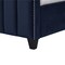 Homeroots Navy Blue Solid Wood Queen Tufted Upholstered Velvet Bed with Nailhead Trim 544922 - alternate 5