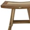 Homeroots 18" Natural Teak Rectangular Shower Bench 376745 - alternate 4
