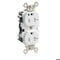 Leviton Straight Blade Receptacle, 5-20R, 20 A, 125V AC, Surface Mount, Self-Grounded M8300-SGW - alternate 1