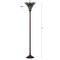 Jonathan Y Dragonfly Tiffany-Style 71" Torchiere Floor Lamp, Bronze/Green JYL8002B - alternate 6