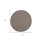 Homeroots 6' Brown Round Power Loom Area Rug 522494 - alternate 4