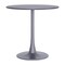 Homeroots 32" Gray Steel Pedestal Base Round Top Dining Table 572231 - alternate 4
