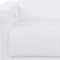 Homeroots 100" White Top Grain Leather Reclining Metal USB Sofa 720361 - alternate 6