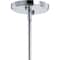Jonathan Y Watts 10.5" 1-Light Mid-Century Modern Iron/Glass LED Pendant, Chrome/Clear JYL6400A - alternate 8