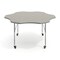 Flash Furniture Commercial Adjustable Height Flower Activity Table with Locking Casters-LT Gray XU-A60-FLR-LTGRY-T-A-CAS-GG - alternate 7
