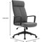 Leisuremod Aiaria Ergonomic High Back Office Chair - PU Leather/Polyester, Adjustable, Swivel, Comfortable AO50CHF - alternate 3