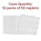 Smarty Had A Party Durable White Paper Beverage/Cocktail Napkins, 600PK 87000-WH-CASE - alternate 5
