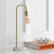 Jonathan Y Axel 20.5" Minimalist Glam Gold Pipe Metal/Marble LED Table Lamp, Brass Gold JYL1094A - alternate 5