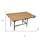 Homeroots 18" X 48" Brown Teak Rectangular Shower Bench 549369 - alternate 4