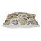 Homeroots 22" Gold and White Floral Cotton Throw Pillow With Embroidery 529243 - alternate 4