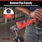 Ridgid 12" Heavy-Duty Straight Pipe Wrench, 2" Pipe Capacity, Red 31015 - alternate 7