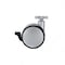 Richelieu Contemporary Twin Wheel Casters, Swivel with Brake, with Plate, Black, Silver 67524021204 - alternate 3