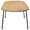Leisuremod Oval 82.7 in W, 29.5 in L, MDF/Steel, Natural Wood TT84NW - alternate 9