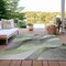 Homeroots 5' X 8' Artichoke Green Gray And Silver Abstract Washable Indoor Outdoor Area Rug 616749 - alternate 5