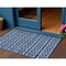 Homeroots 3' X 5' Navy Blue And Ivory Geometric Washable Indoor Outdoor Area Rug 613789 - alternate 1