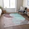 Homeroots 5' X 8' Teal Blue Brown And Beige Geometric Washable Indoor Outdoor Area Rug 604954 - alternate 4