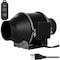 Ipower 4 Inch 214 CFM Inline Duct Fan with 10-Speed Controller and Quiet EC Motor, Ventilation Exha GLFANXINLINEECPWM4 - alternate 1