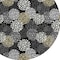 Homeroots 8' Black Gray And Ivory Round Polka Dot Washable Indoor Outdoor Area Rug 594216 - alternate 3